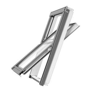 Okno dachowe RoofLITE+ Solid PVC APY C4A B900 PVC 2-szybowe 55x98