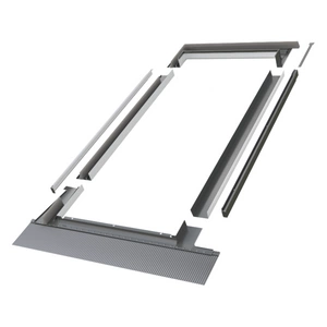 Kołnierz do okna dachowego Fakro KZN-1-P RAL 7022 66x98 kombi moduł skrajny lewy do pokryć profilowanych