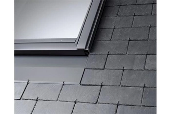 Kołnierz do okna dachowego Velux EDL EDL SK06 0000  RAL 7043 114x118 do płaskich pokryć dachowych - wyprzedaż