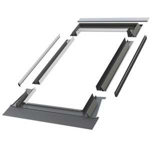 Kołnierz do okna dachowego Fakro EZV-P RAL 7022 78x98 do pokryć falistych