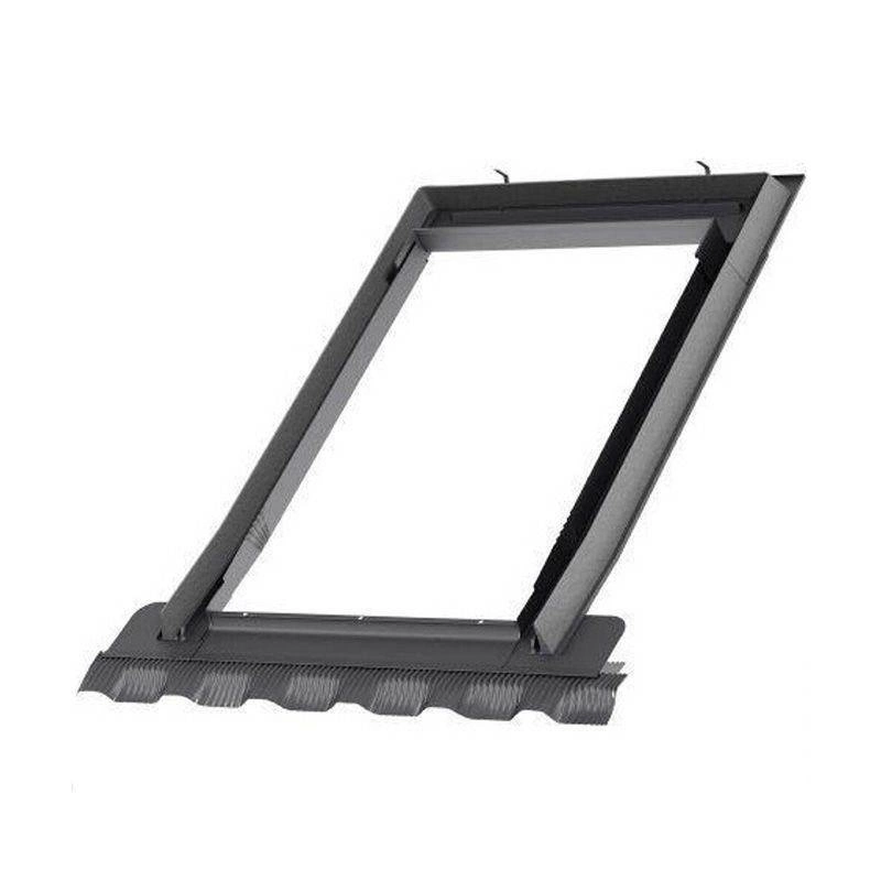 Zestaw okno dachowe VELUX GLL MK06 1061B 3-szybowe + kołnierz EDW 0000 falisty 78x118