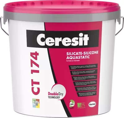 Tynk silikonowo-silikatowy CERESIT CT174 1,5mm 25kg AFRICA 2