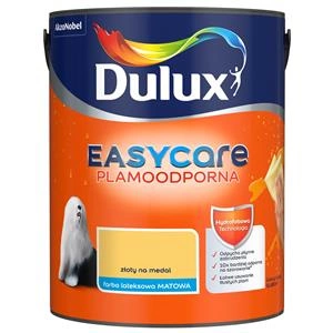 Farba do ścian i sufitów lateksowa Dulux EasyCare Złoty na medal mat 5L