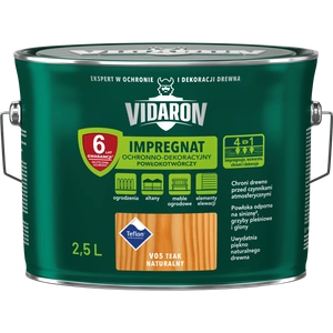 Impregnat do drewna VIDARON Powłokotwórczy teak naturalny V05 mat 2,5l