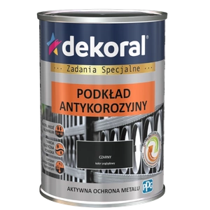 Podklad do stali DEKORAL PODKŁAD ANTYKOROZYJNY czarny RAL 9005   0,9l