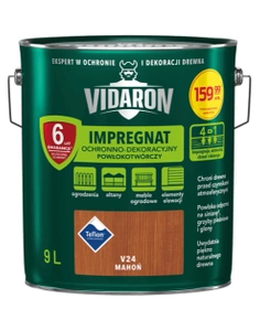 Impregnat do drewna VIDARON Powłokotwórczy mahoń V24 mat 9l