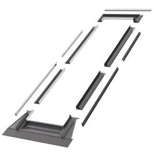 Kołnierz do okna dachowego Fakro EZV-A/G RAL 7022 78x255 do pokryć falistych