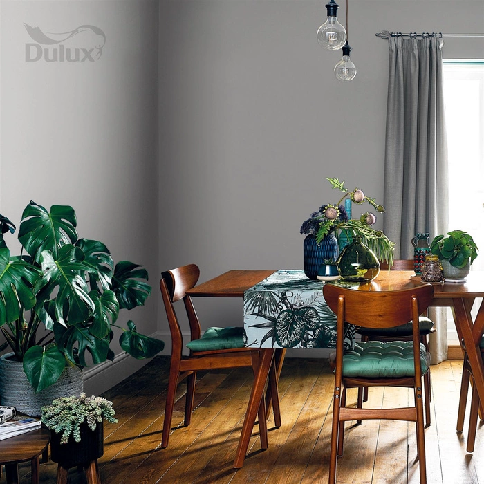 Farba do ścian i sufitów lateksowa Dulux EasyCare+ Plamy+Przetarcia Najpopularniejszy Szary mat 2,5L
