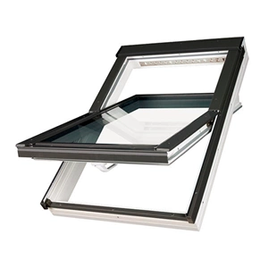 Okno dachowe Fakro PTP-V U4 RAL 7022 66x140 3-szybowe PVC