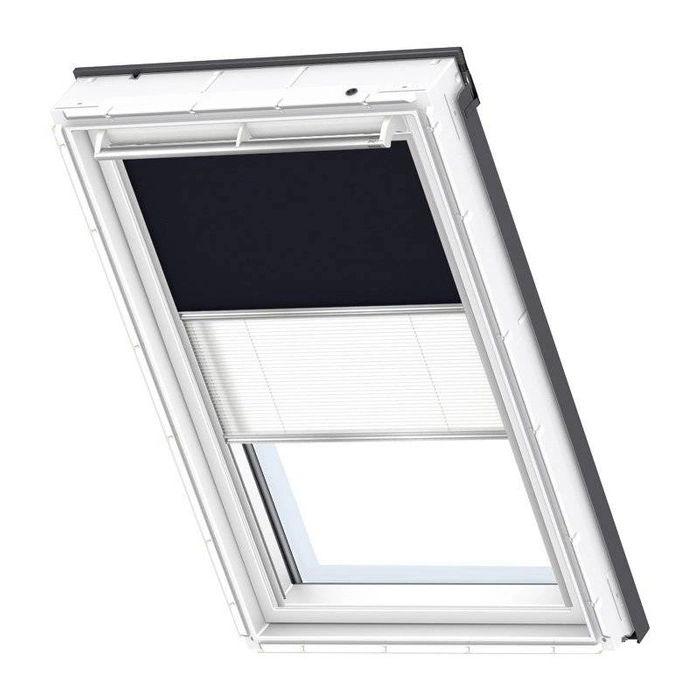 Roleta wewnętrzna do okna dachowego VELUX DFD MK04 0705S 78x98 zaciemniająco-plisowana - wyprzedaż