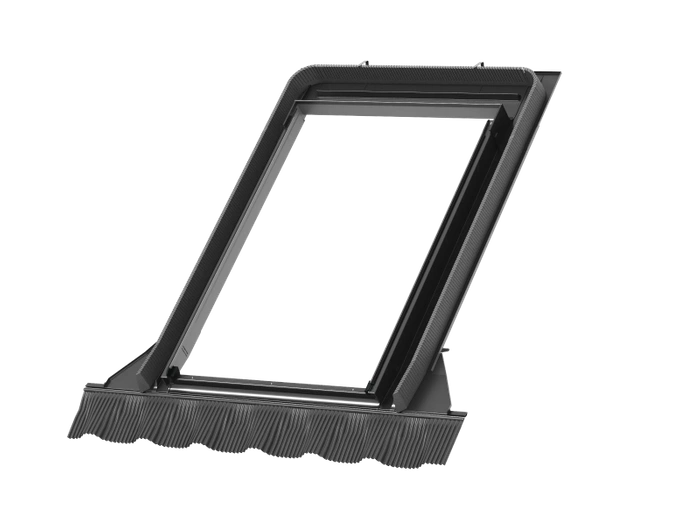 Kołnierz do okna dachowego Velux EDW MK08 0000 RAL 7043 78x140 do pokryć wysokoprofilowanych