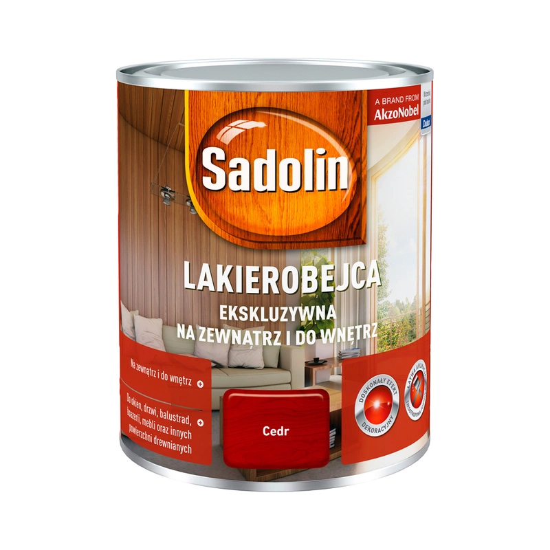 Lakierobejca do drewna SADOLIN Ekskluzywna Cedr 0,75l