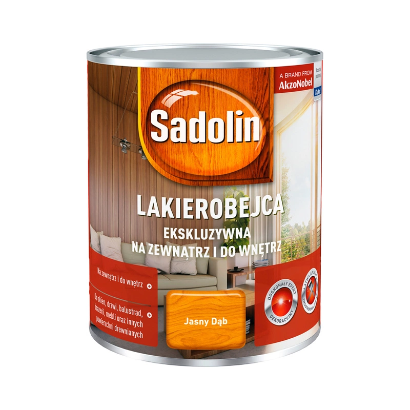 Lakierobejca do drewna SADOLIN Ekskluzywna Jasny Dąb 0,75l