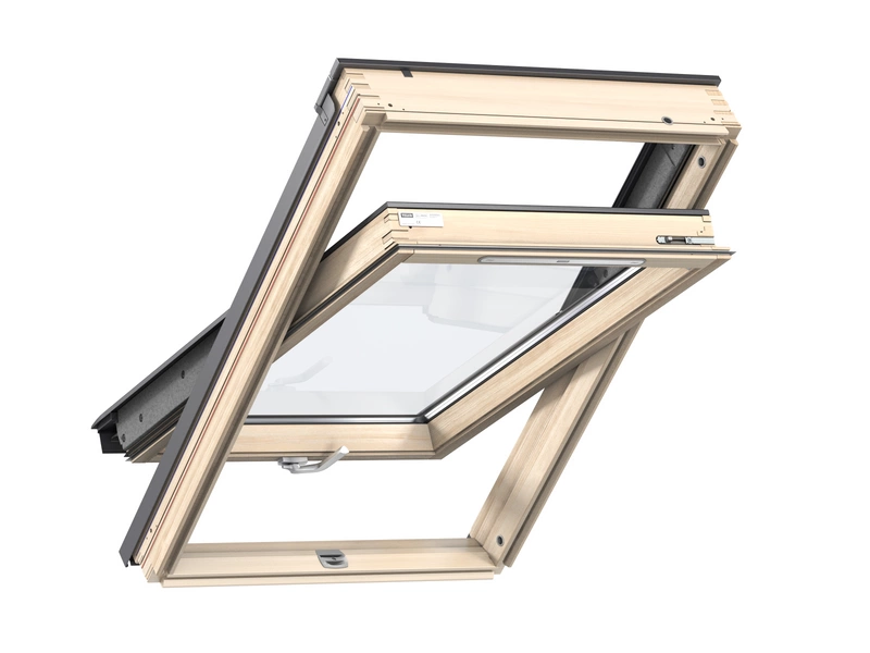 Okno dachowe Velux GLL MK06 1064B RAL 7043 78x118 3-szybowe drewniane