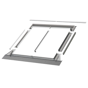 Kołnierz do okna dachowego Fakro EZV-A DUO 18 RAL 7022 114x140 do pokryć falistych
