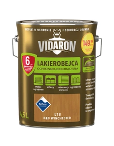 Lakierobejca do drewna VIDARON dąb winchester L18 połysk 4,5l