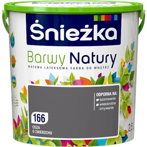 Farba do ścian lateksowa ŚNIEŻKA Barwy Natury cisza o zmierzchu 166 mat 2,5l