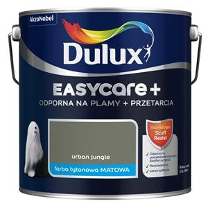 Farba do ścian i sufitów lateksowa Dulux EasyCare+ Plamy+Przetarcia Urban Jungle mat 2,5L