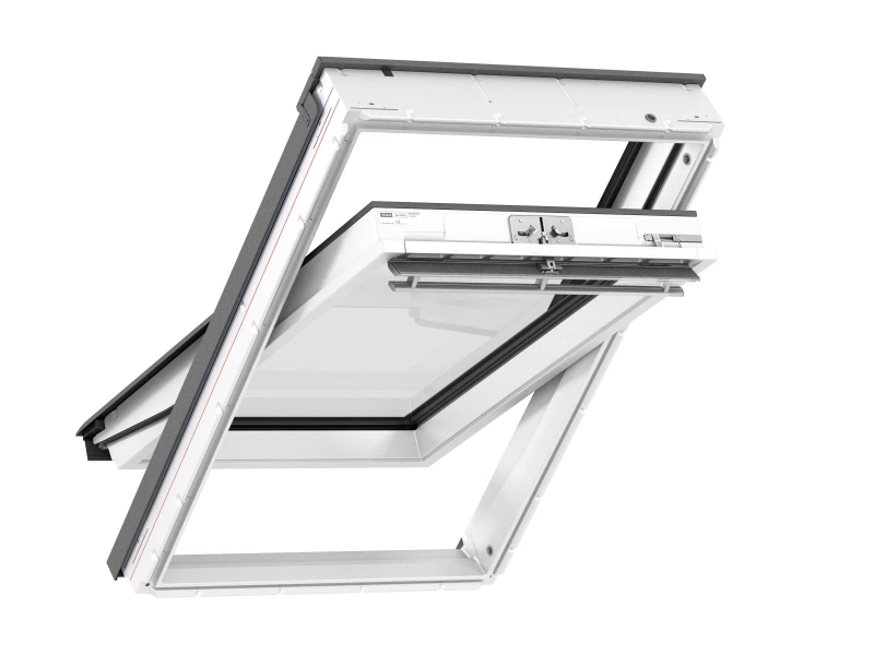 Okno dachowe Velux GLU CK02 0061 RAL 7043 55x78 3-szybowe drewniano-poliuretanowe