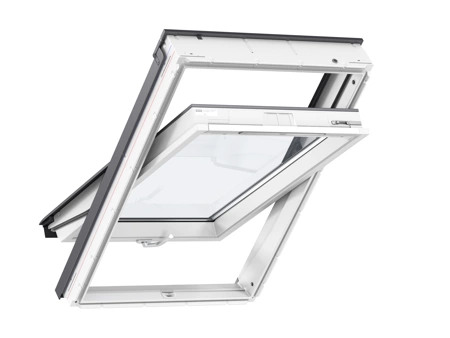 Okno dachowe Velux GLU MK04 0061B RAL 7043  78x98 3-szybowe drewniano-poliuretanowe