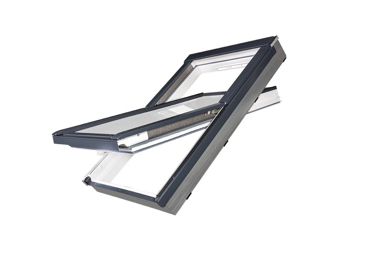 Okno dachowe Fakro PTP-V U41 ABMX RAL 7016 78x160 3-szybowe
