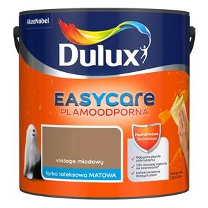 Farba do ścian i sufitów lateksowa Dulux EasyCare Vintage Miodowy mat 2,5L