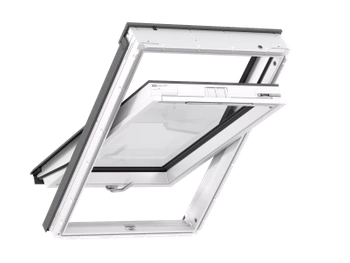 Okno dachowe Velux GLU CK04 0061B RAL 7043  55x98 3-szybowe drewniano-poliuretanowe