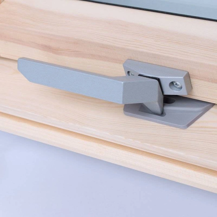 Zestaw okno dachowe ROOFLITE+ Slim Pine DPY M4A B900 drewniane + kołnierz falisty TFX 78x98