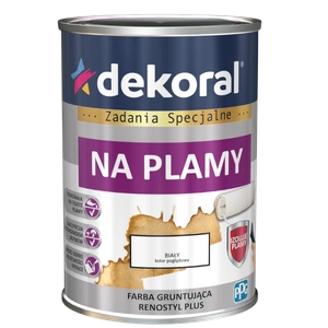 FARBA GRUNTUJĄCA DEKORAL NA PLAMY biały 0,9l