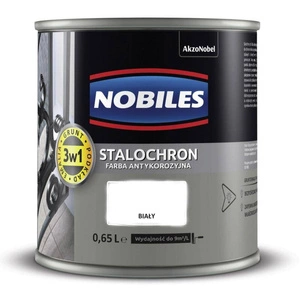 Farba antykorozyjna NOBILES Stalochron Biały połysk 0,65l