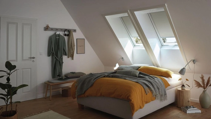 Roleta wewnętrzna ROTO ZRV M zaciemniająca R4R7 WV52 Beżowy w linie 65x140