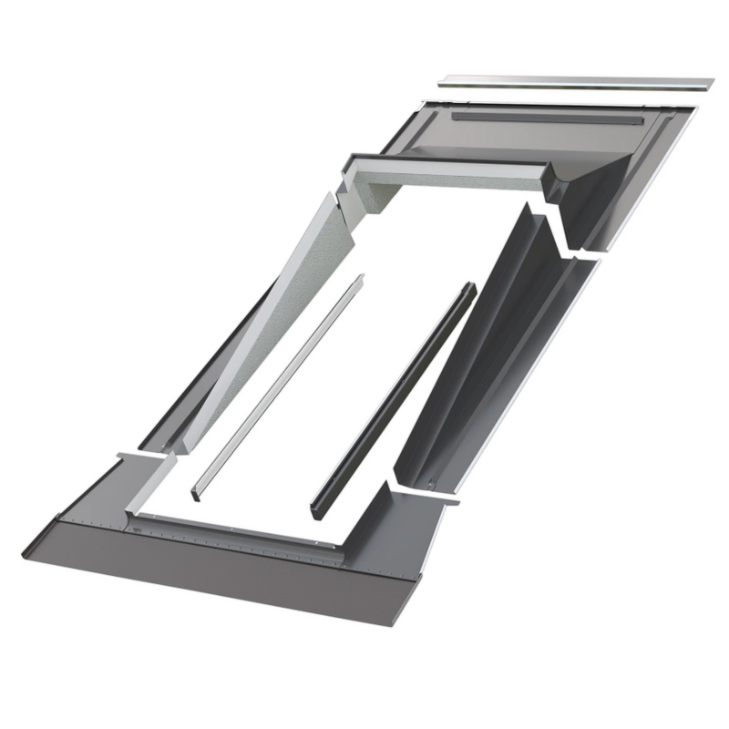 Kołnierz do okna dachowego Fakro EHA-P RAL 7022 55x98 do pokryć wysokoprofilowanych