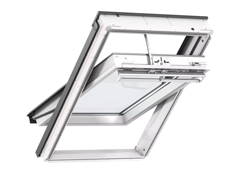 Okno dachowe Velux GLU MK04 0061230 RAL 7043 78x98 3-szybowe drewniano-poliuretanowe