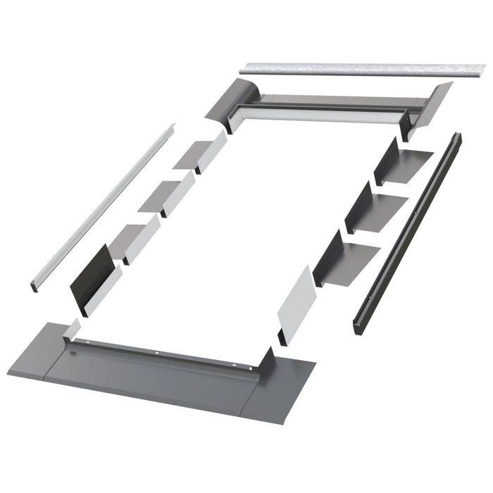 Kołnierz do okna dachowego Fakro EGV RAL 7022 78x140 do pokryć łuskowych