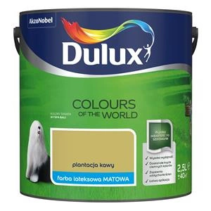 Farba do ścian i sufitów lateksowa Dulux Kolory Świata Plantacja Kawy mat 2,5L