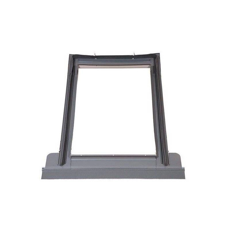 Kołnierz do okna dachowego SKYFENS SKYLIGHT RAL 8019 114x140 do pokryć falistych - wyprzedaż