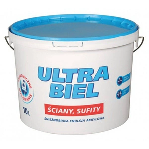 Farba akrylowa ŚNIEŻKA Ultra biel 10l
