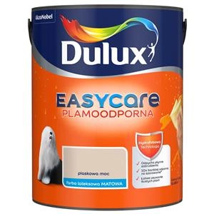 Farba do ścian i sufitów lateksowa Dulux EasyCare Piaskowa moc mat 5L