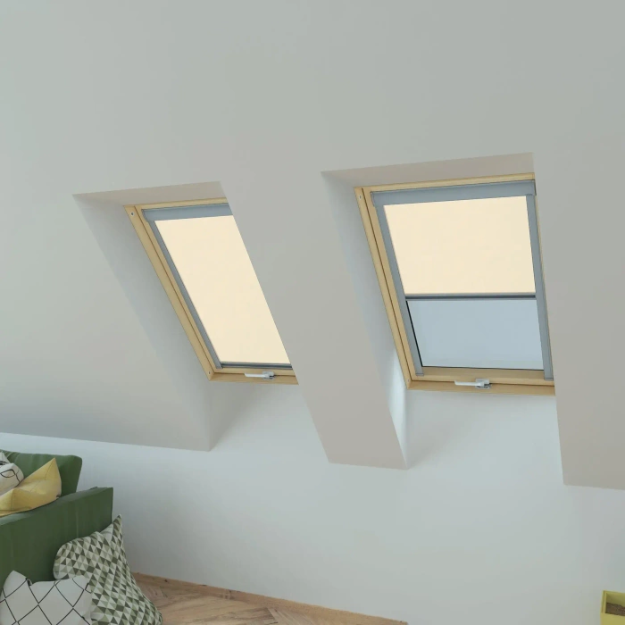 Roleta wewnętrzna do okna dachowego Fakro ARP/007 78x137 rozpraszająca manualna