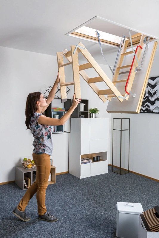 Schody strychowe Fakro LTK 60x120/280 drewniane