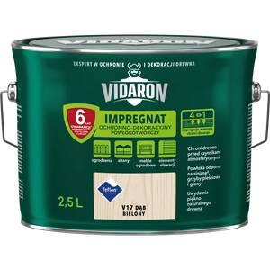 Impregnat do drewna VIDARON Powłokotwórczy dąb bielony V17 mat 2,5l