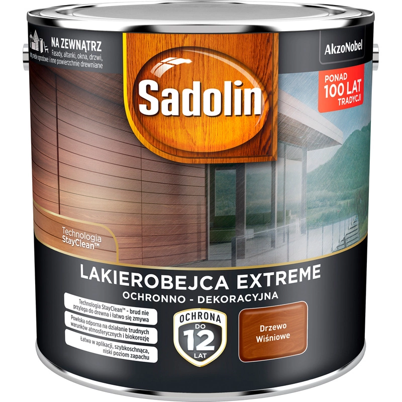 Lakierobejca ochronno- dekoracyjna SADOLIN EXTREME Drzewo Wiśniowe 2,5l