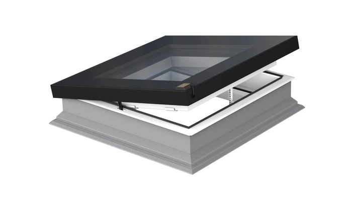 Okno do dachu płaskiego Fakro DEF DU8 70x70 4-szybowe