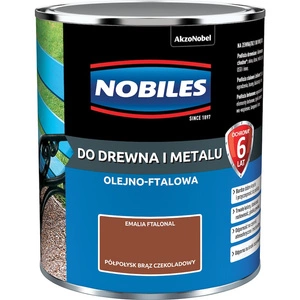 Farba do drewna i metalu olejno- ftalowa NOBILES FTALONAL Brąz Czekoladowy półpołysk 0,7l