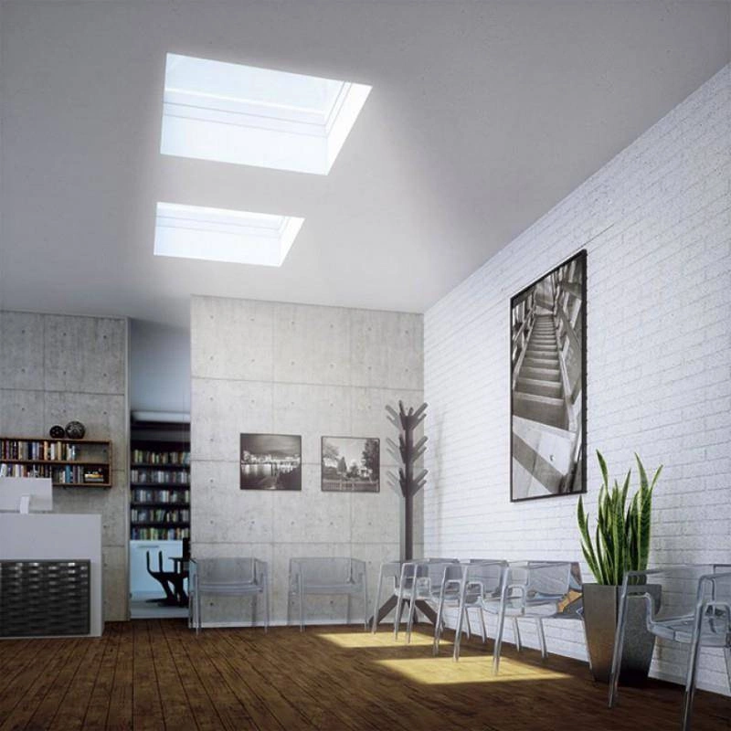 Okno do dachu płaskiego Fakro DEC-C P2 120x120 2-szybowe antywłamaniowe