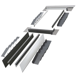 Kołnierz do okna dachowego Fakro EUV-L/B RAL 7022 78x118 do okien kolankowych