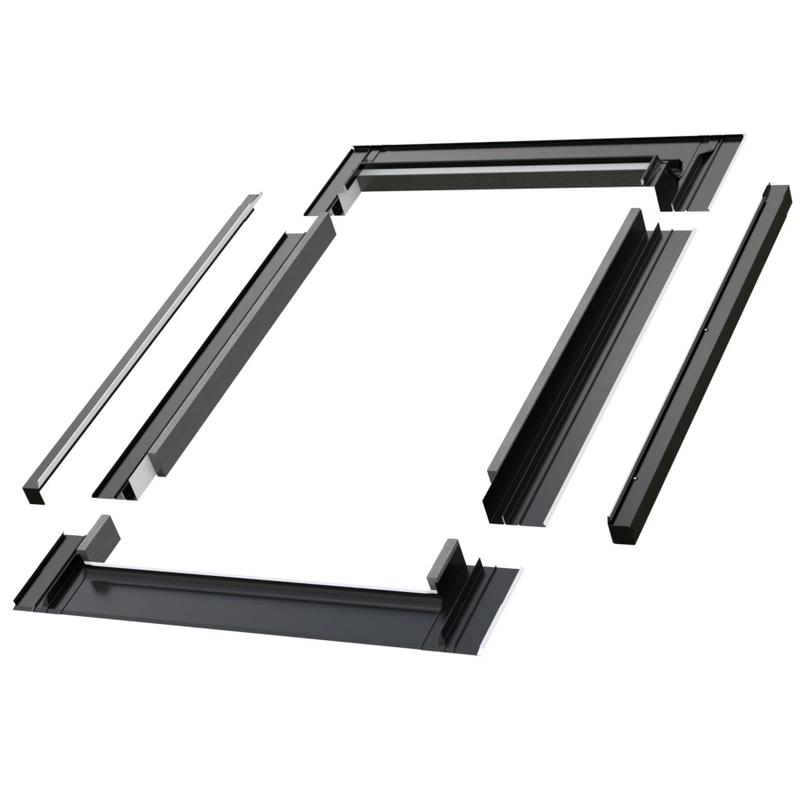 Kołnierz do okna dachowego Fakro ESV-T RAL 9005 94x118 do pokryć płaskich