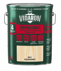 Impregnat do drewna VIDARON Gruntujący bezbarwny mat 4,5l