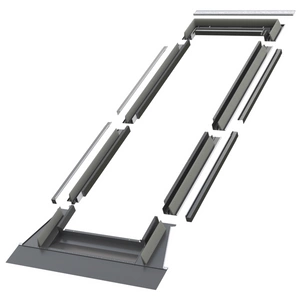 Kołnierz do balkonu dachowego Fakro EHV-AT/G RAL 7022 78x255 do pokryć wysokoprofilowanych