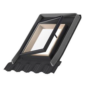 Wyłaz dachowy Velux VLT 029 1000 RAL 7043  45x73 szyba zespolona drewniany